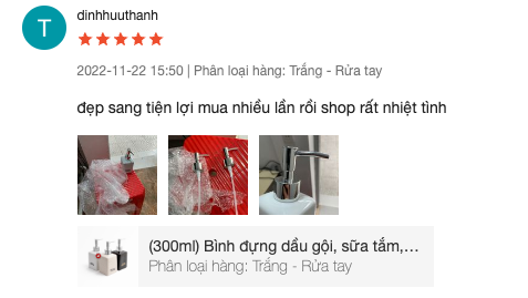  bình đựng dầu gội, sữa tắm, dầu xả, nước rửa tay Linh Miêu