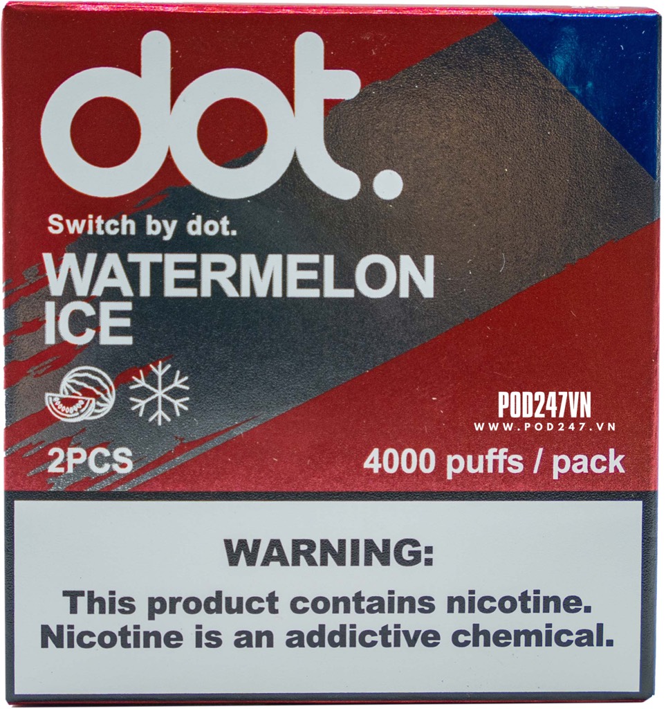 Pack 2 cái Pod Vị Dot.Switch (3.5ml)(5%) - Watermelon Ice ( Dưa Hấu Lạnh ) - Pod247vn