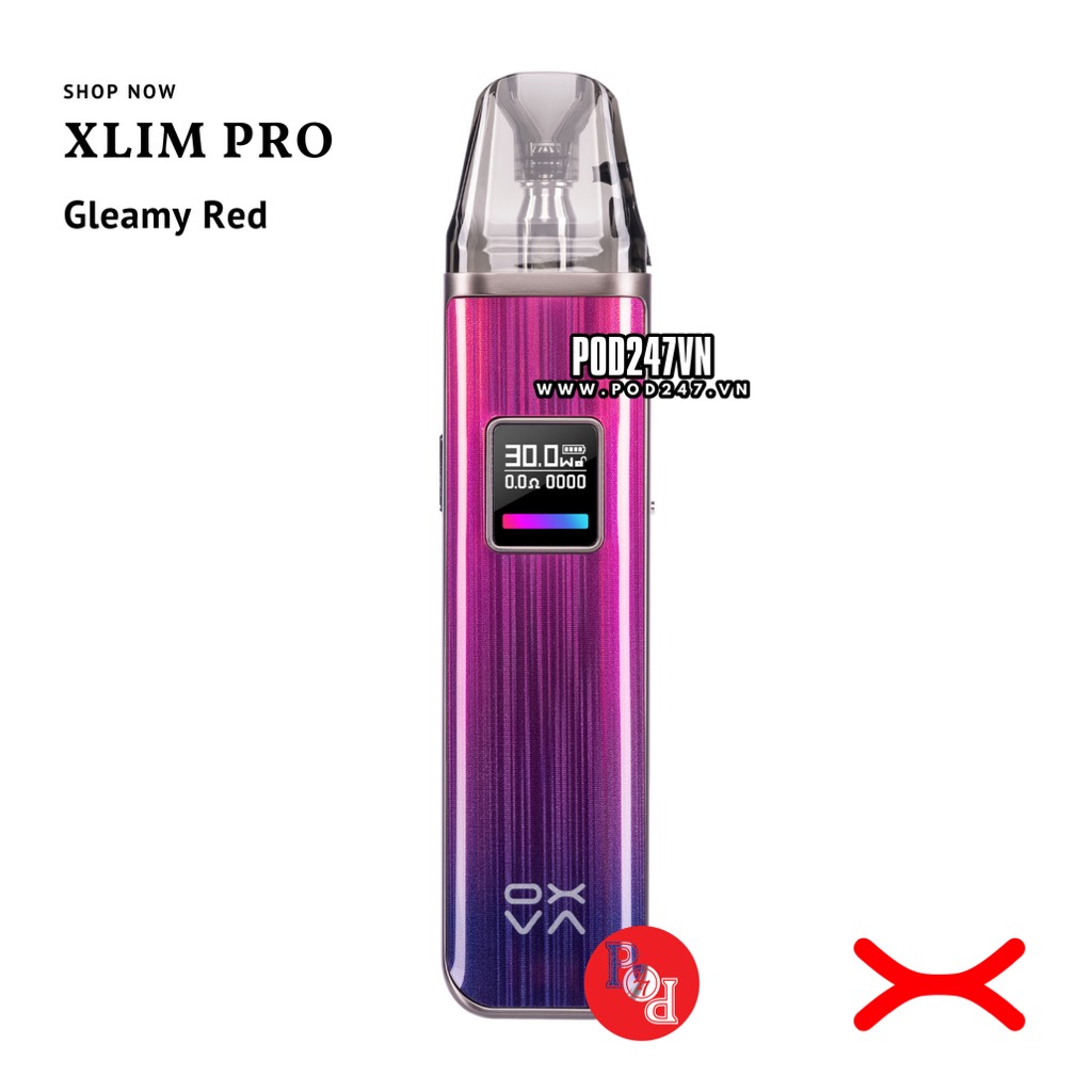 Oxva Xlim Pro Gleamy Red - Pod247vn