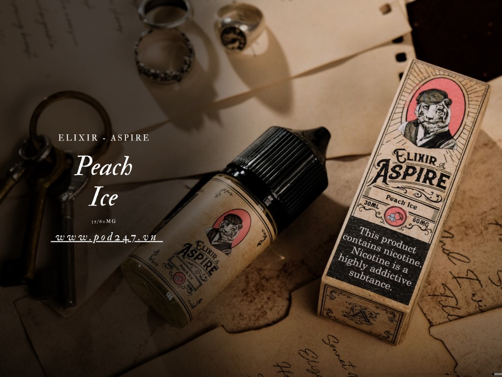 Tinh Dầu Aspire Elixir (Salt) Peach Ice - Đào Lạnh