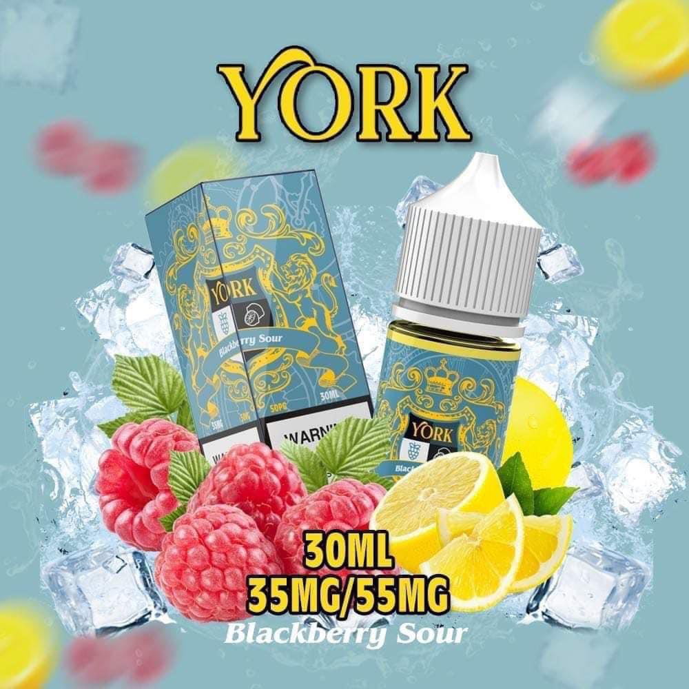 York (Salt)(30ml) Blackberry Sour - Chanh Mâm Xôi