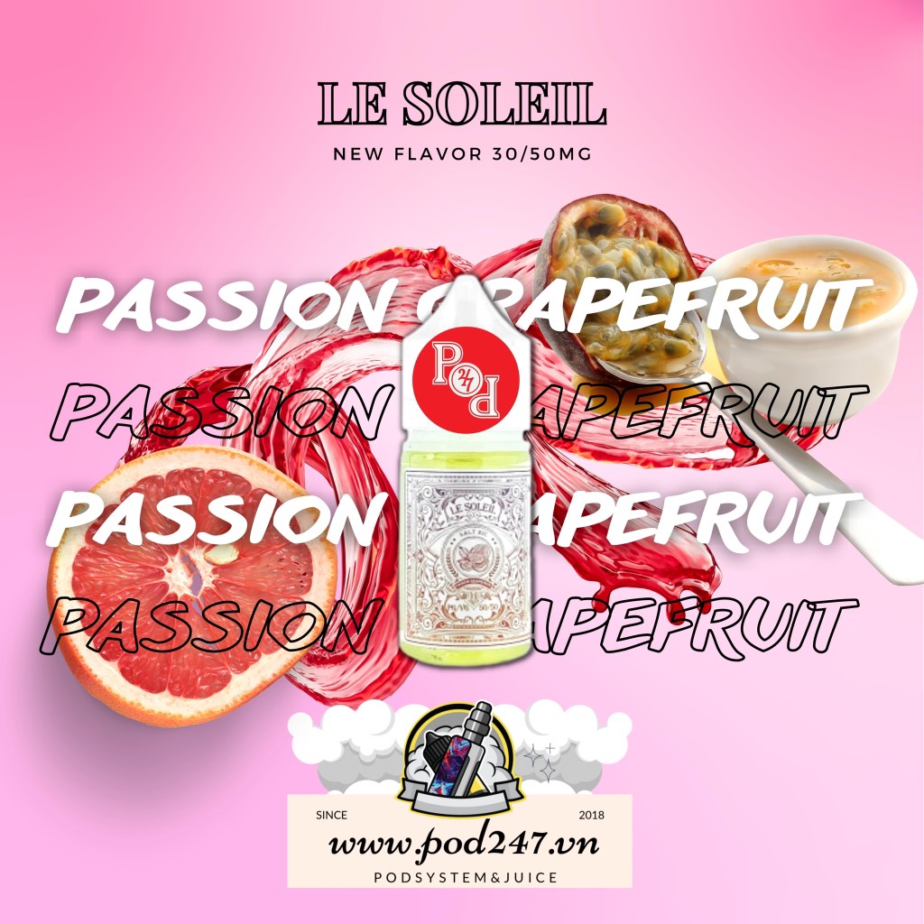 Lesoleil - Passion Grapefruit (Bưởi Chanh Leo Lạnh)