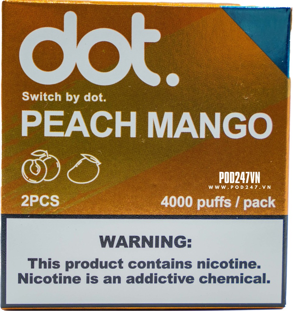 Pack 2 cái Pod Vị Dot.Switch (3.5ml)(5%) - Peach Mango ( Xoài Đào Lạnh ) - Pod247vn