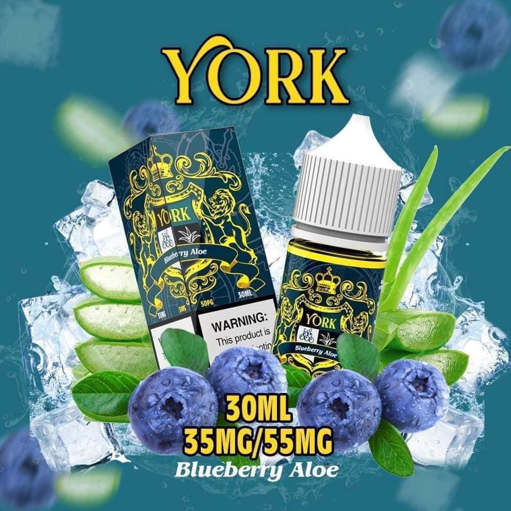 York (Salt)(30ml) Blueberry Aloe - Việt Quất Nha Đam