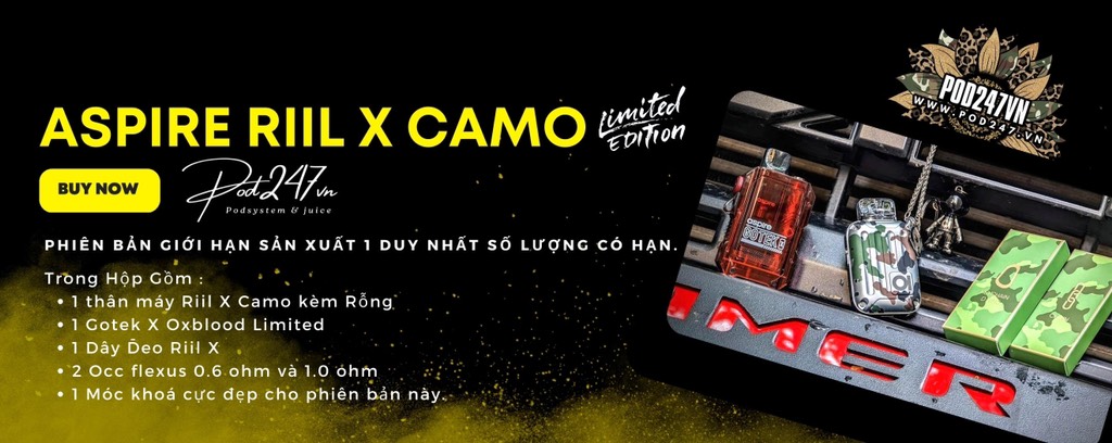 Aspire Riil X Camo Limited - Pod247vn