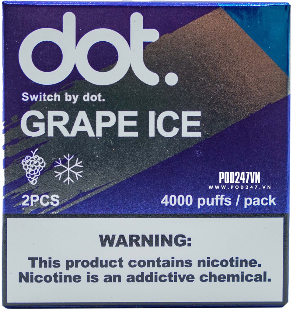 Pack 2 cái Pod Vị Dot.Switch (3.5ml)(5%) - Grape Ice ( Nho Lạnh ) - Pod247vn