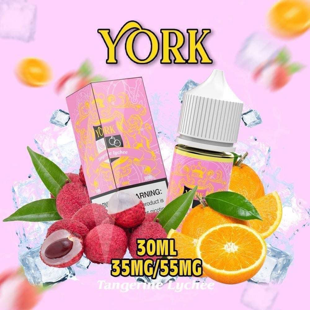 York (Salt)(30ml) Lychee Tangerine - Vải Quýt