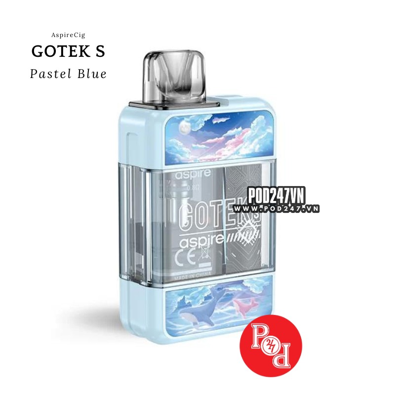 Aspire Gotek S Bản Kèm Rỗng - Pastel Blue - Pod247vn