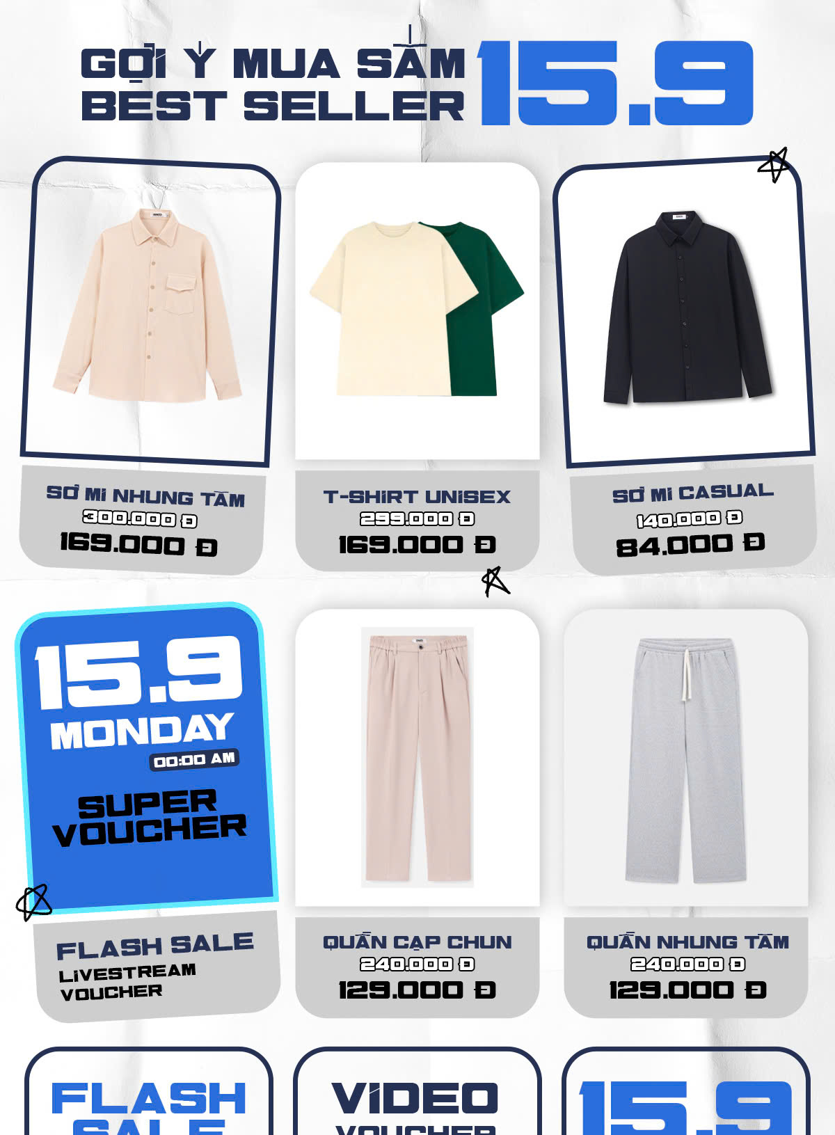 SĂN SALE NHẸ NHÀNG ÁP VOUCHER MỎI TAY DUY NHẤT NGÀY 15/9
