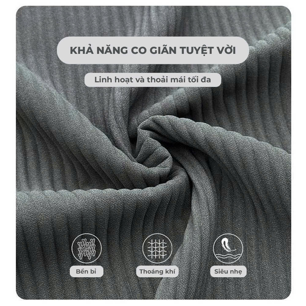 Áo thun gân nam dài tay unisex