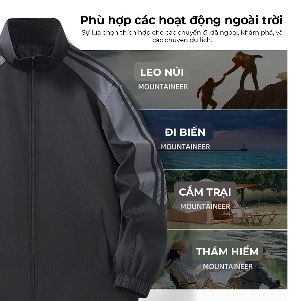 Bộ quần áo vải gió nam 2 lớp