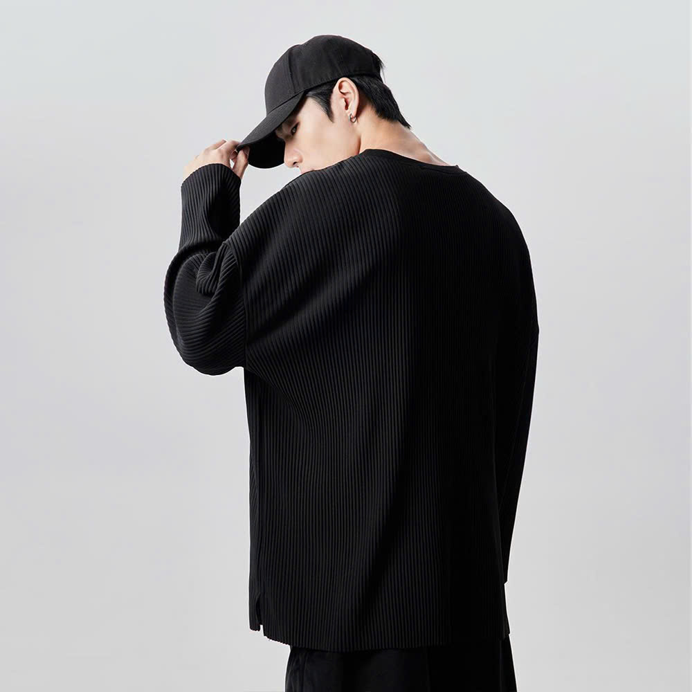 Áo thun gân nam dài tay unisex