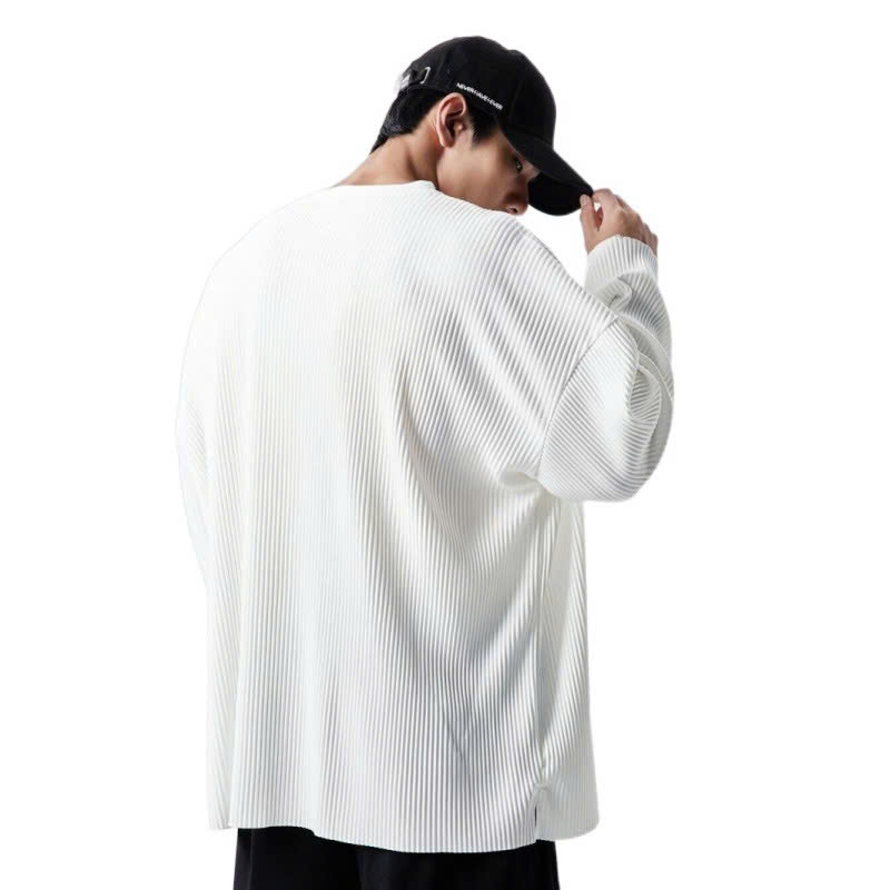 Áo thun gân nam dài tay unisex
