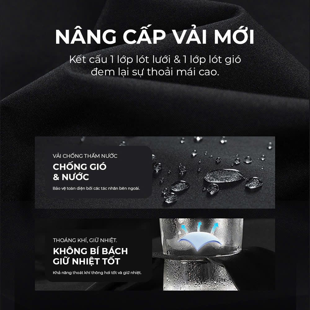Bộ quần áo vải gió nam 2 lớp