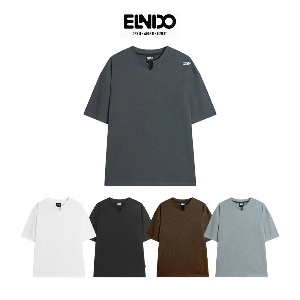 Áo thun gân tăm nam ngắn tay unisex