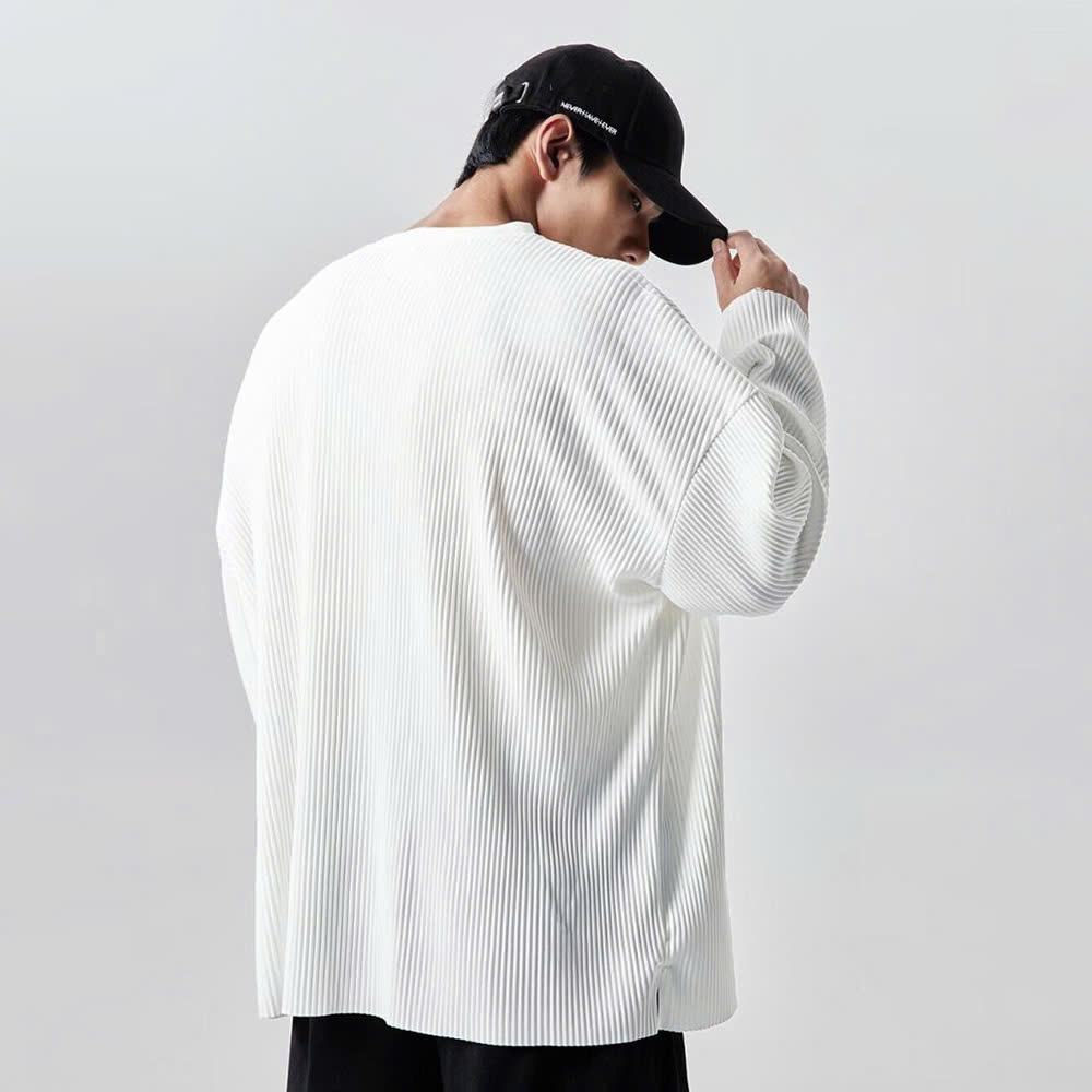 Áo thun gân nam dài tay unisex