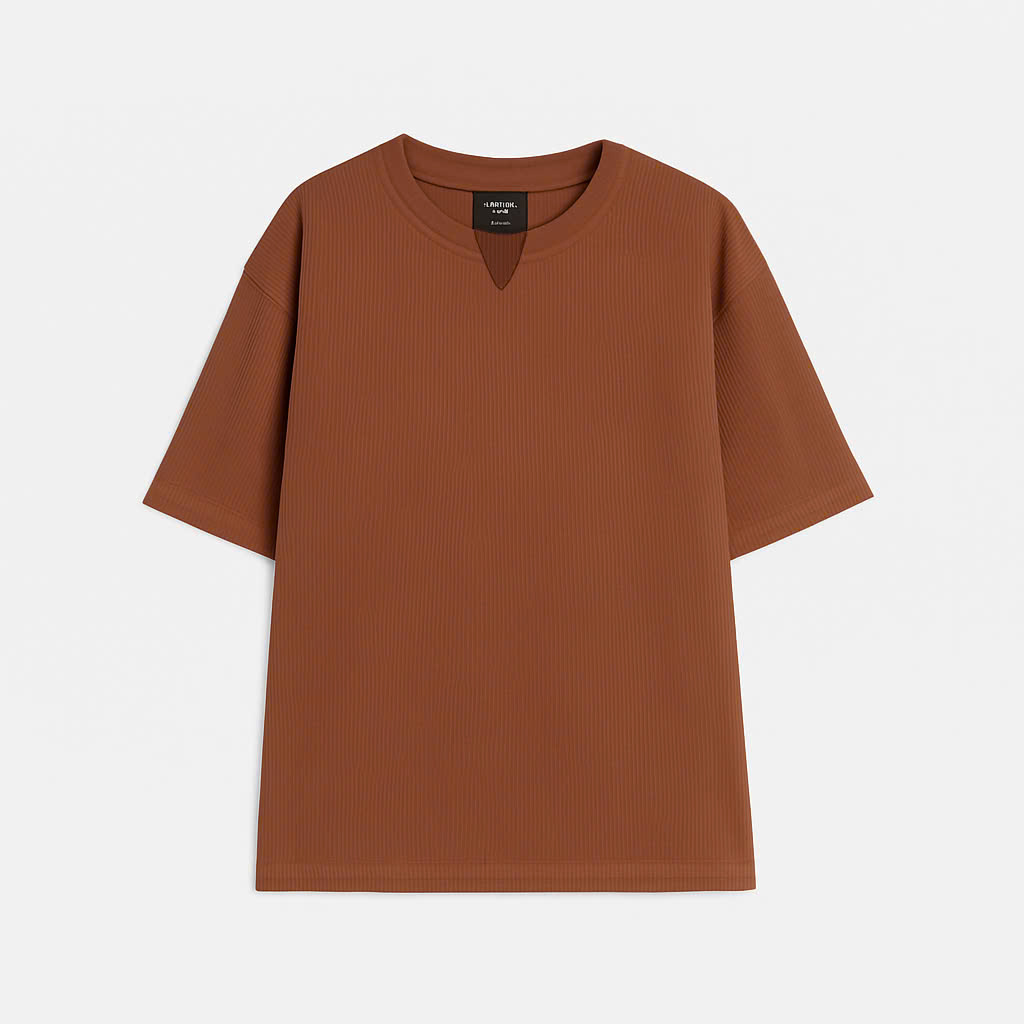 Áo thun gân tăm nam ngắn tay unisex