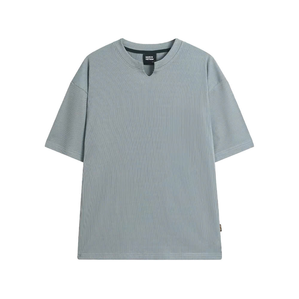 Áo thun gân tăm nam ngắn tay unisex