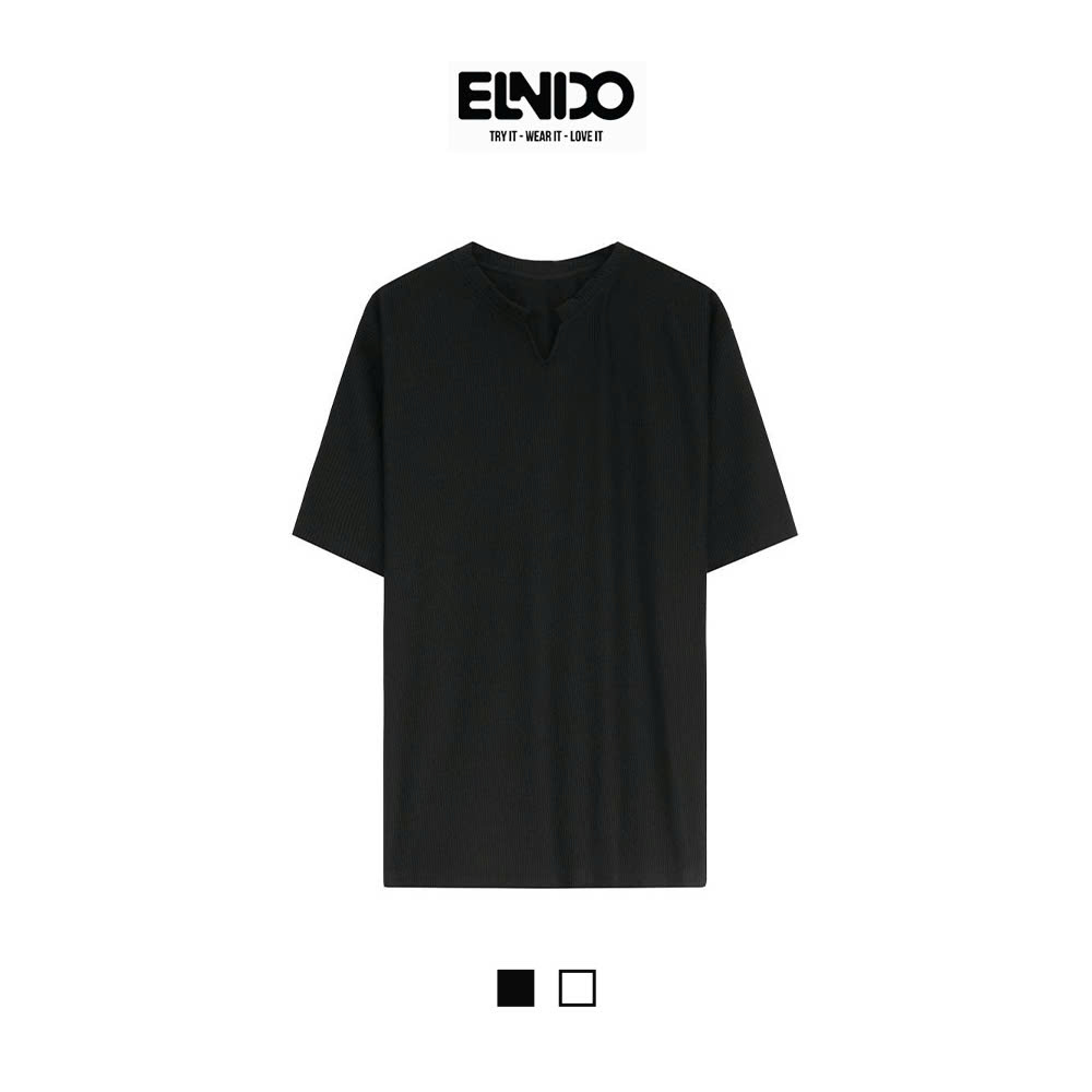 Áo thun gân nam ngắn tay unisex