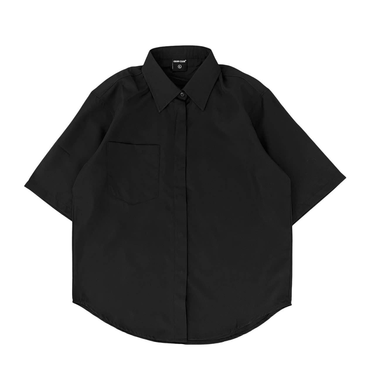 Áo sơ mi tay ngắn unisex chất vải lụa dãn cao cấp