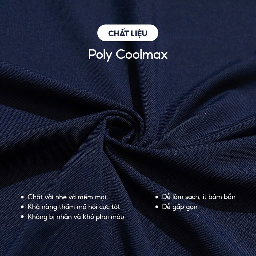 Bộ thể thao Poly nam cộc tay thoáng mát năng động