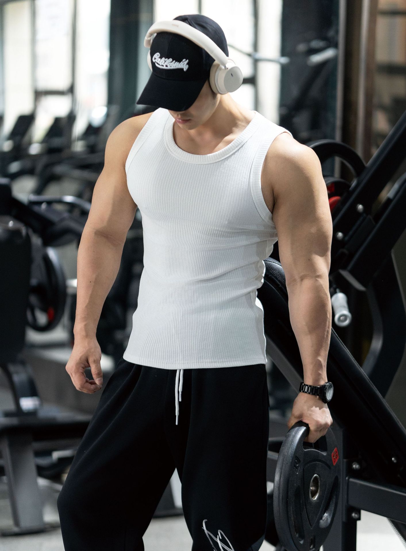 Áo ba lỗ nam dáng chất gân đũa thun lạnh