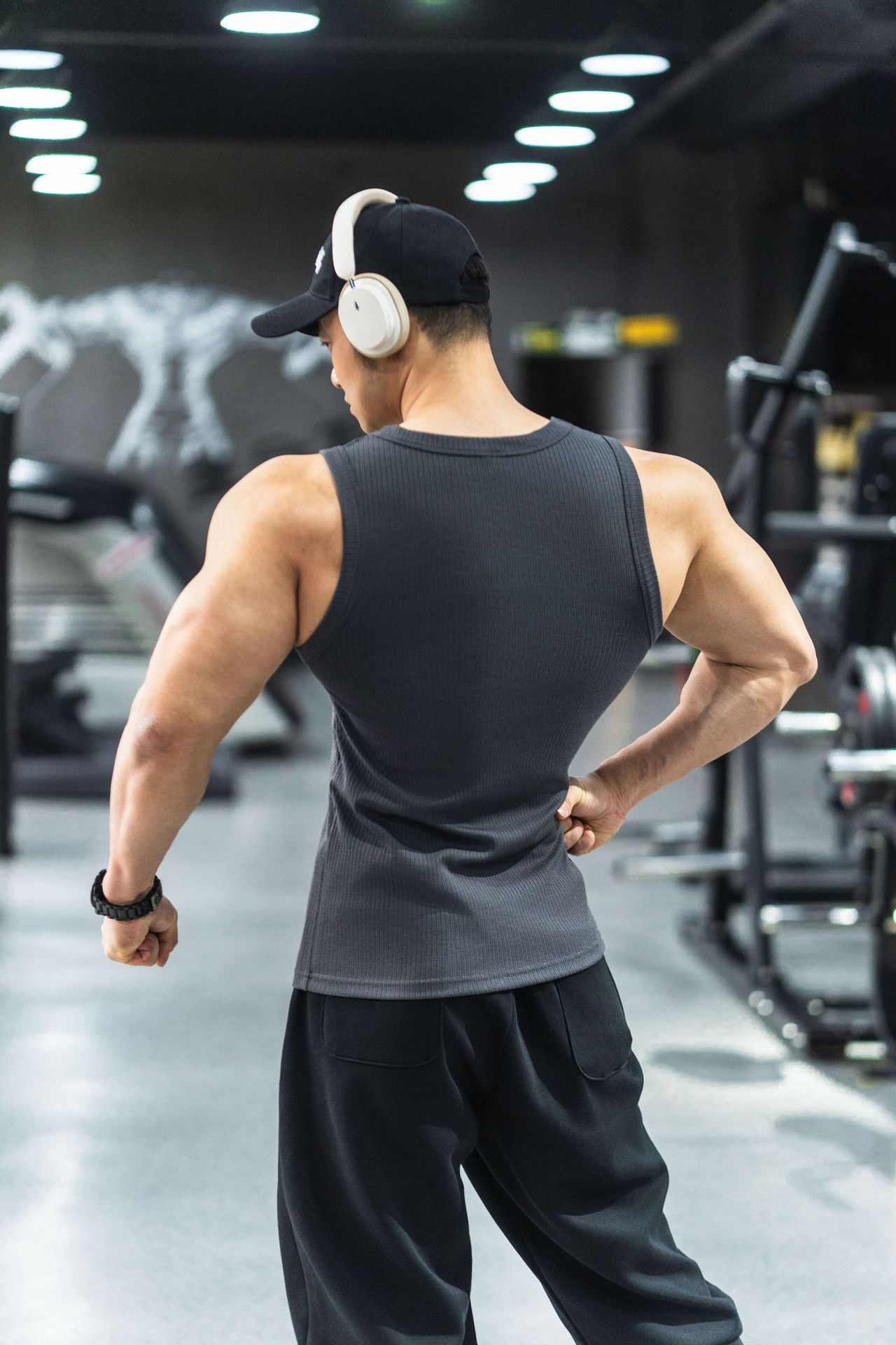 Áo ba lỗ nam dáng chất gân đũa thun lạnh
