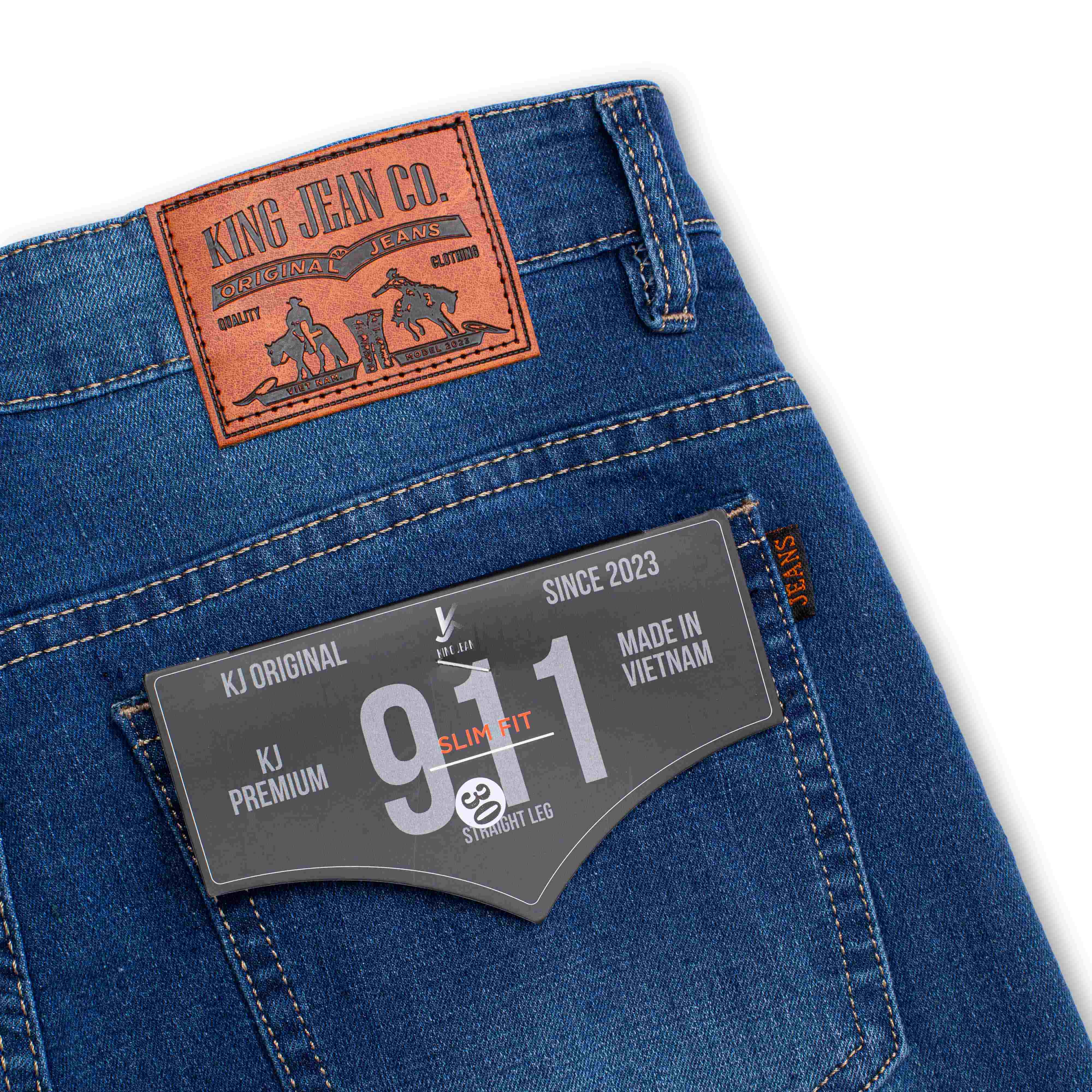Quần jean nam ống regular Fit Hàn Quốc