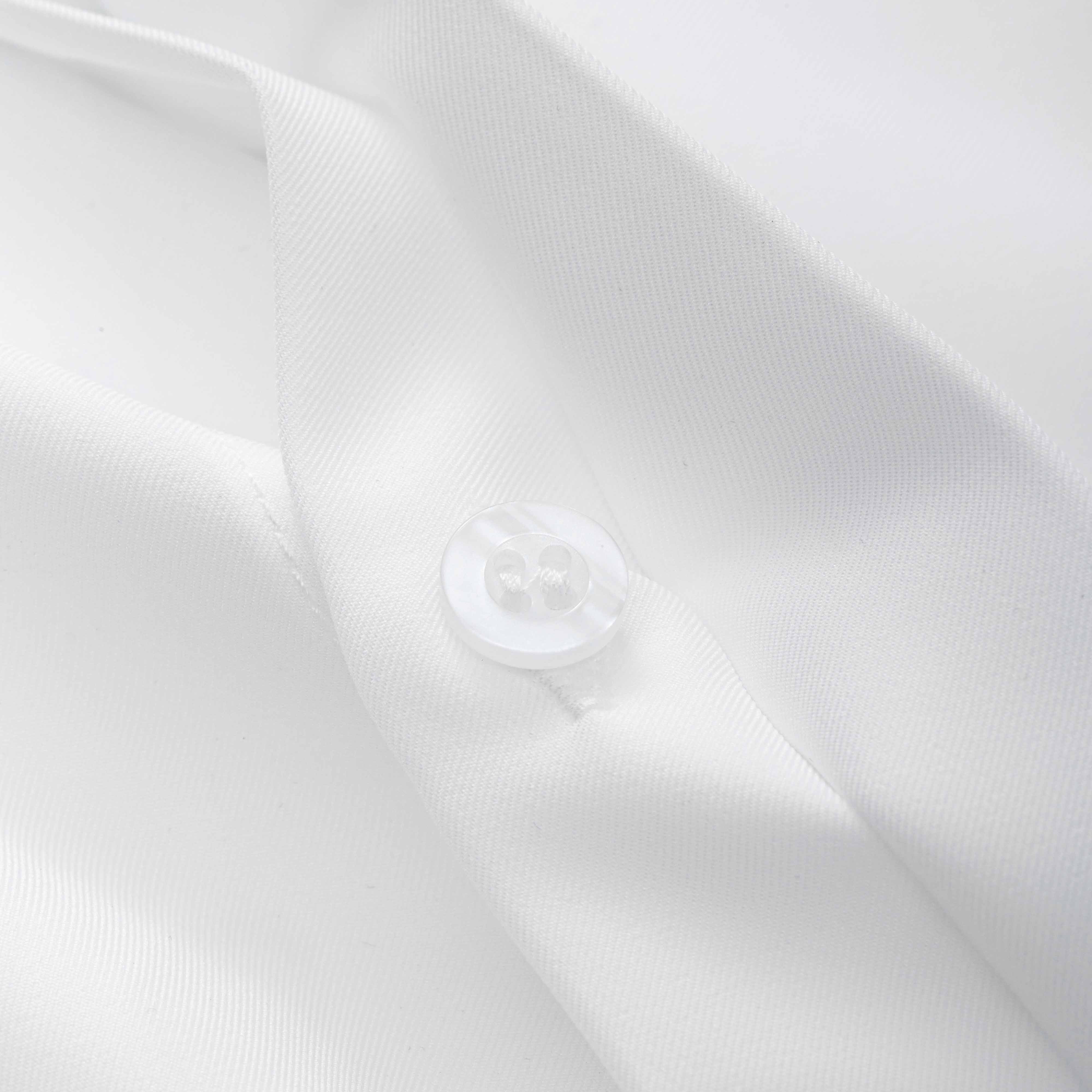 Áo sơ mi dài tay giấu cúc Unisex Basic