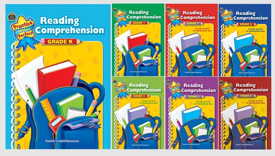 READING COMPREHENSION GrK-6 trọn bộ 7 quyển - Sách đọc hiểu cho trẻ mầm non