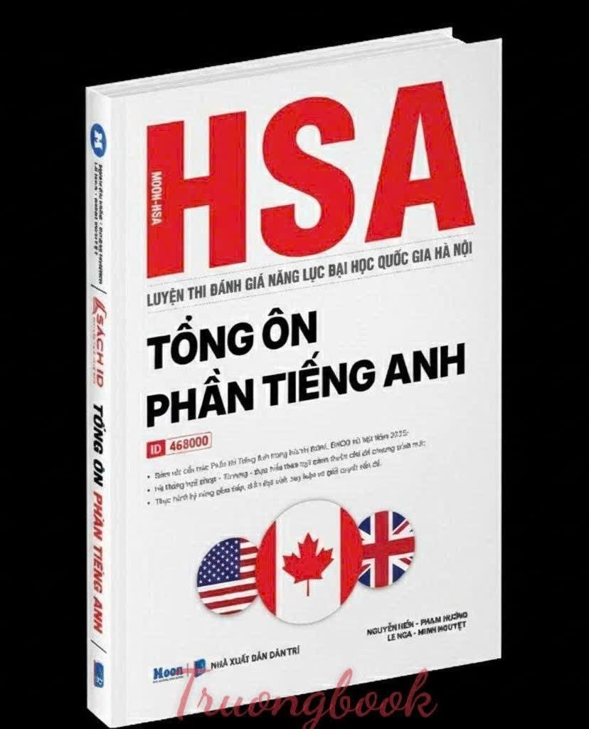 HSA - ĐGNL ĐHQG Hà Nội - Tổng Ôn Phần Tiếng Anh