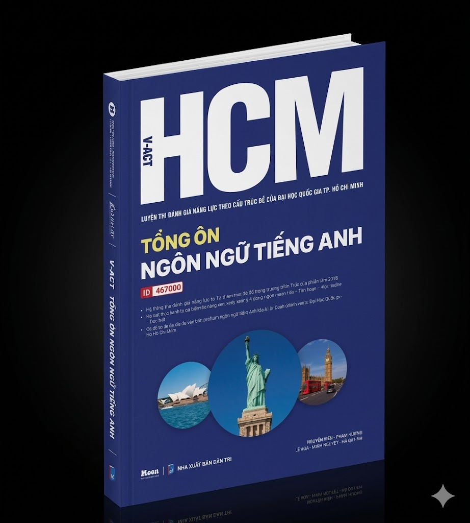 HCM - VACT Luyện thi Đánh giá năng lực Đại học Quốc gia TP. Hồ Chí Minh - Tổng ôn Ngôn ngữ Tiếng Anh