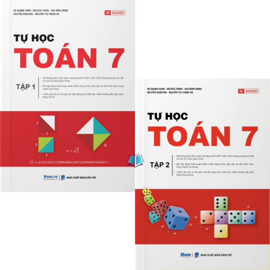 Sách toán lớp 7 tập 1  + tập  2