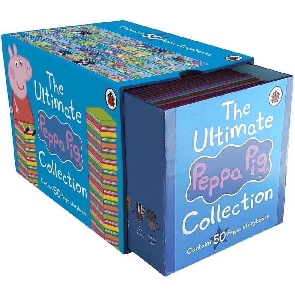 Peppa pig 50 quyển (Sách nhập) - Hộp xanh + File Mp3