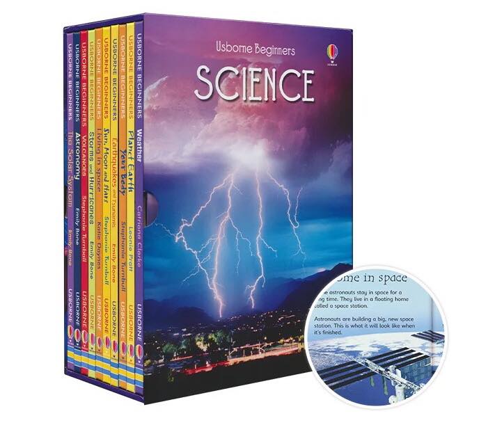 Usborne Beginners science boxset (Sách nhập) - 10 quyển + File Mp3