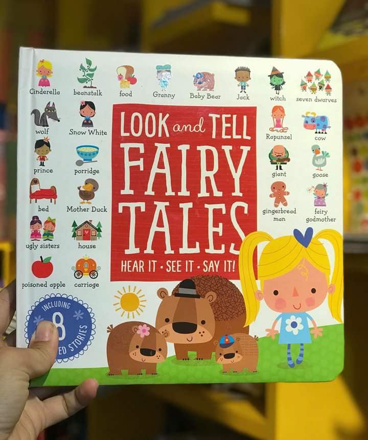 Look and tell fairy tales - Sách bìa cứng + File nghe Mp3