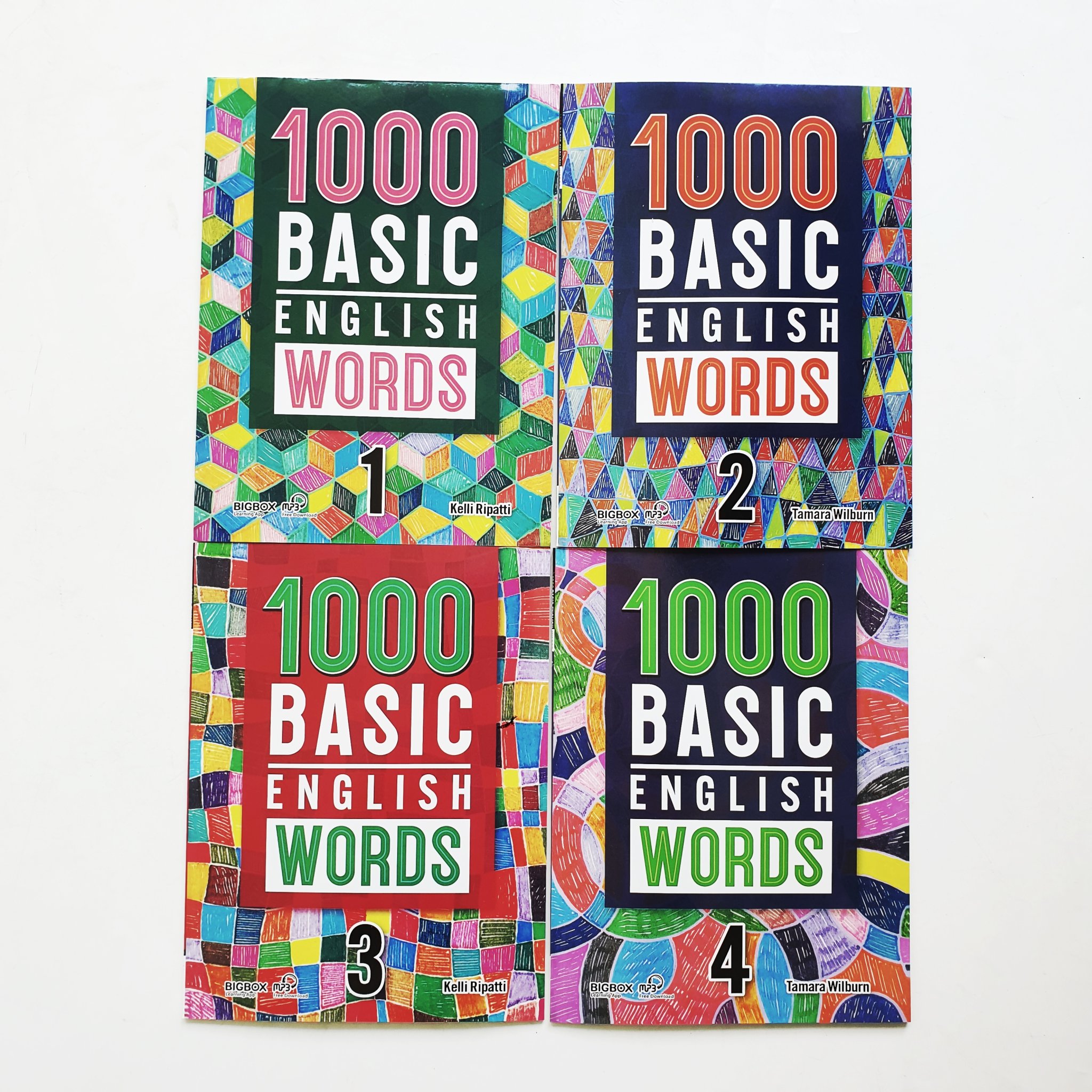 1000 Basic English Words by Compass publishing (Sách nhập) - 4 quyển