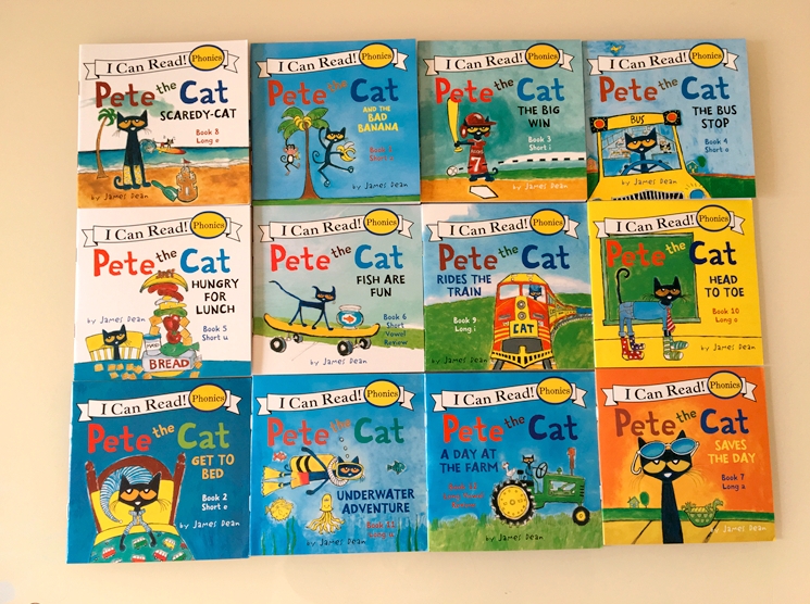 Pete the cat (Sách nhập) - Sách học phonics - Bộ 12 quyển