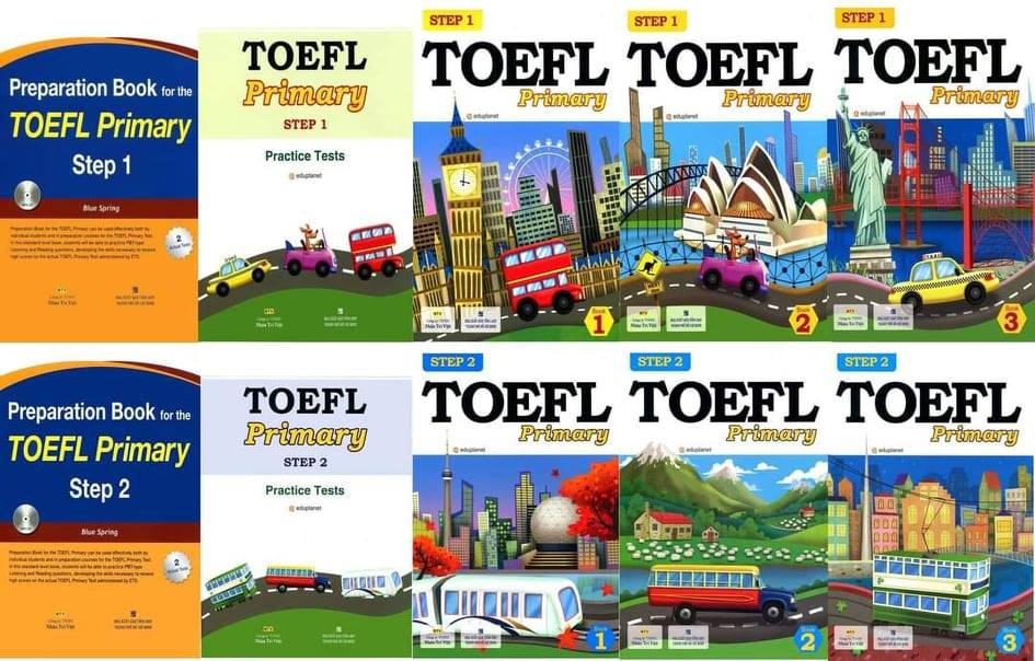Toefl Primary - Step 1+2 - Trọn bộ 10 quyển + File MP3