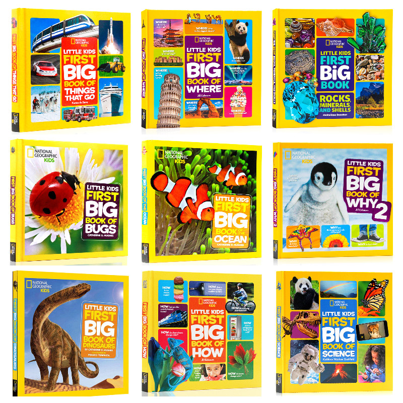 National Geographic Little Kids First Big Book (Sách nhập) - Trọn bộ 9 quyển khổ to