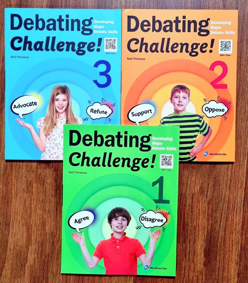 Debating Challenge 3 quyển + Exploring Debate 2 quyển - Tặng File Mp3