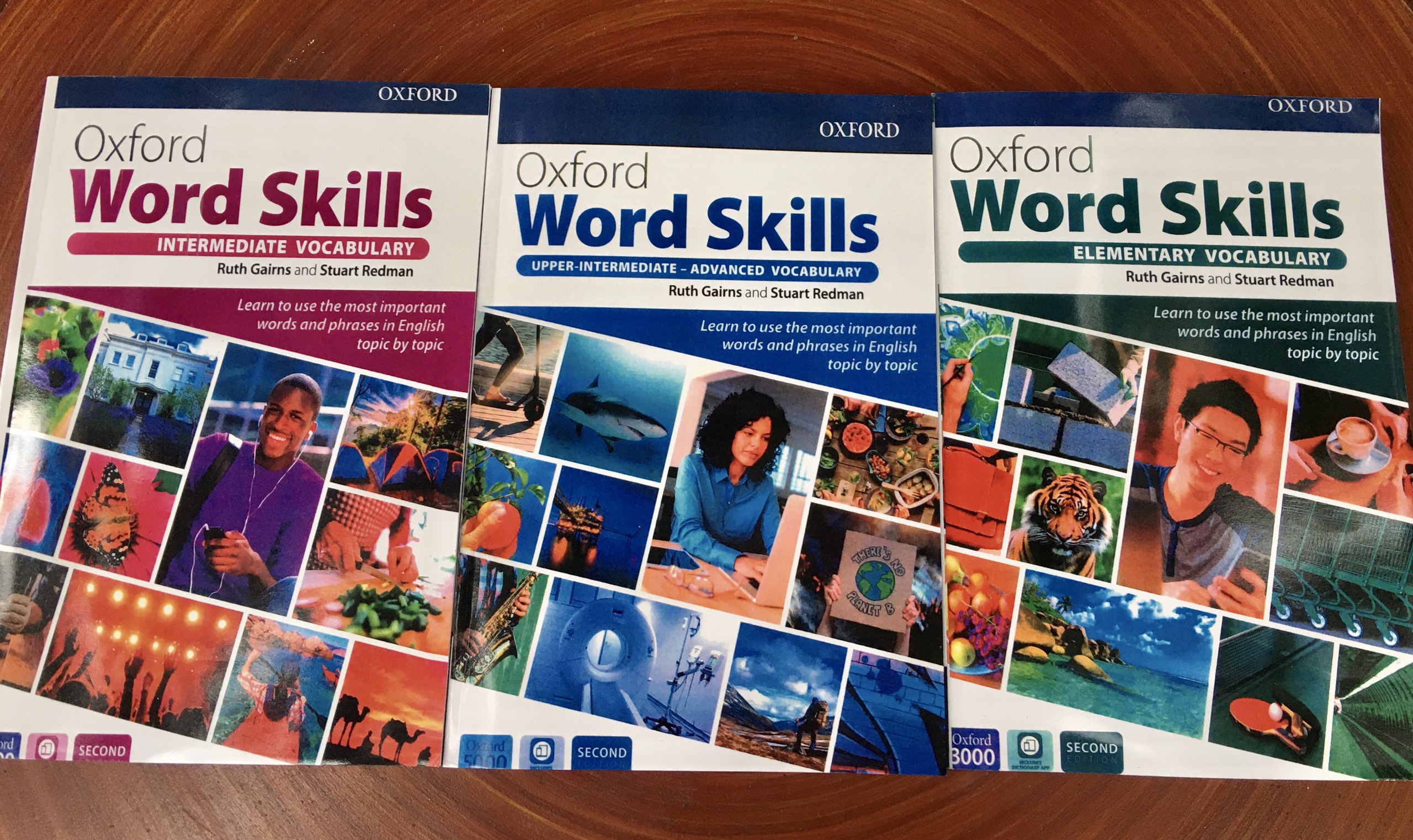 Oxford Word Skills Basic + Intermediate + Advan - 3 quyển - Bìa trắng