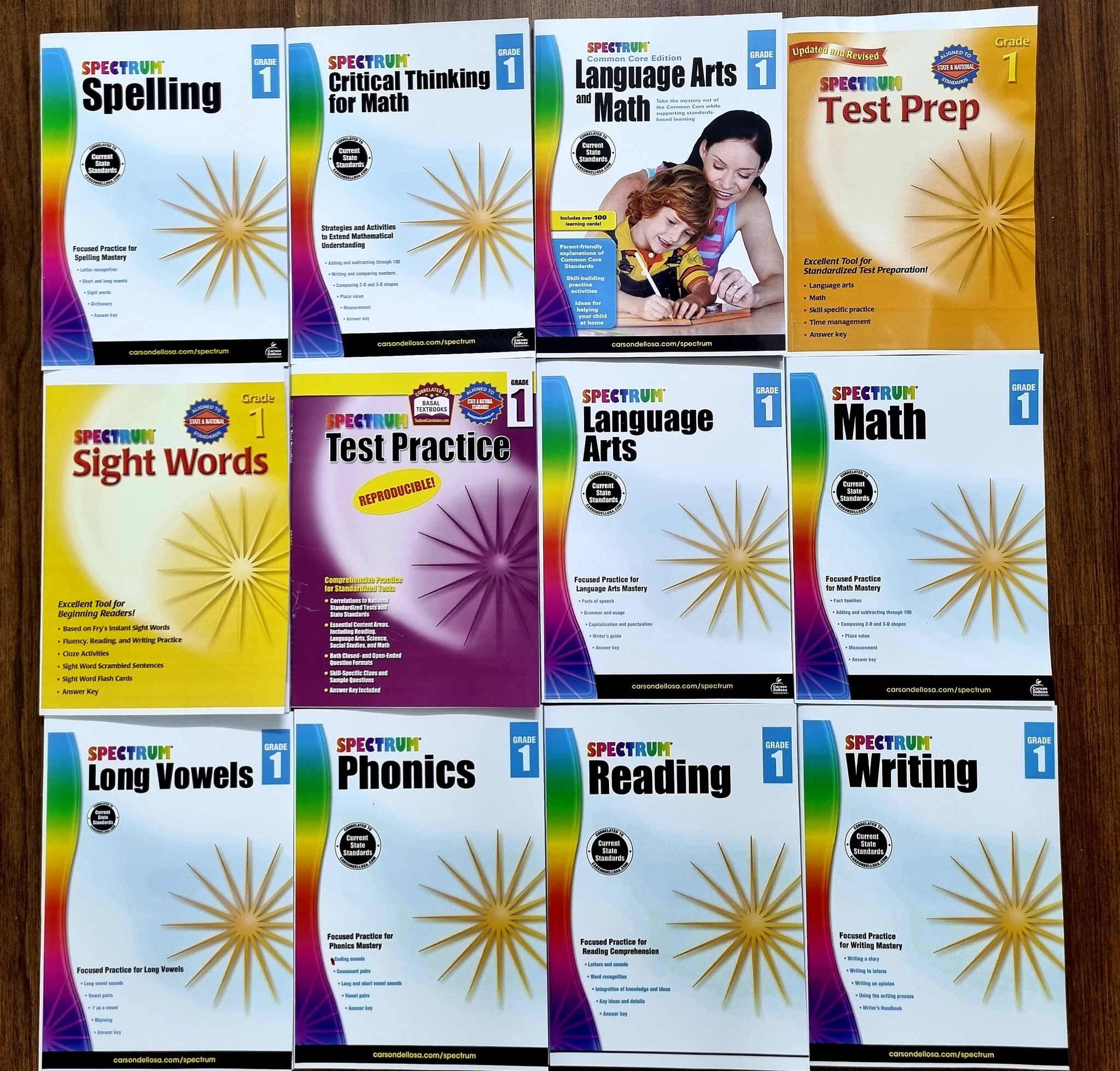 Sách Spectrum - Level 1 - Trọn bộ 12 quyển (9 màu + 3 đen trắng)