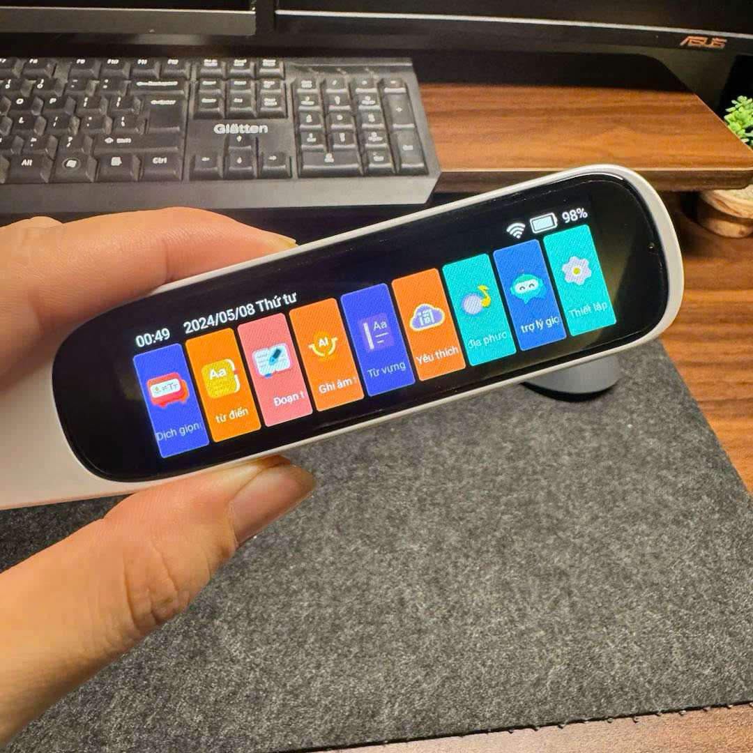 Translation Pen - Bút scan dịch đa ngôn ngữ điện tử cầm tay màn hình LCD (Full box, đầy đủ phụ kiện)