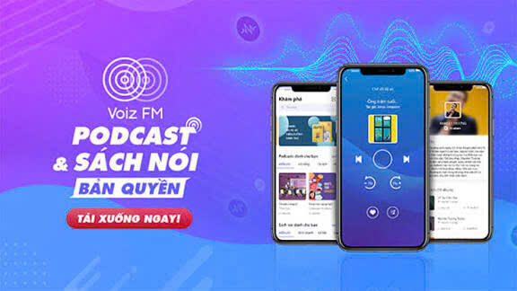 Phần mềm  Voiz Fm – Gói 1 năm-  Ứng dụng nghe sách nói bản quyền hàng đầu Việt Nam
