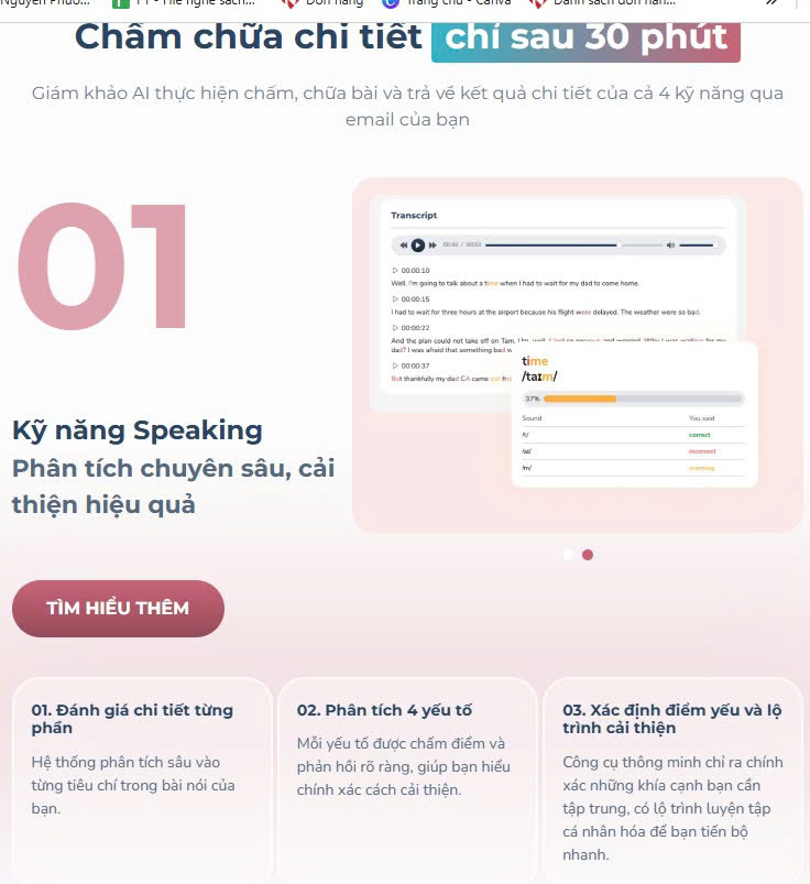Tài khoản thi thử IELTS - Gói Ielts Ai Test