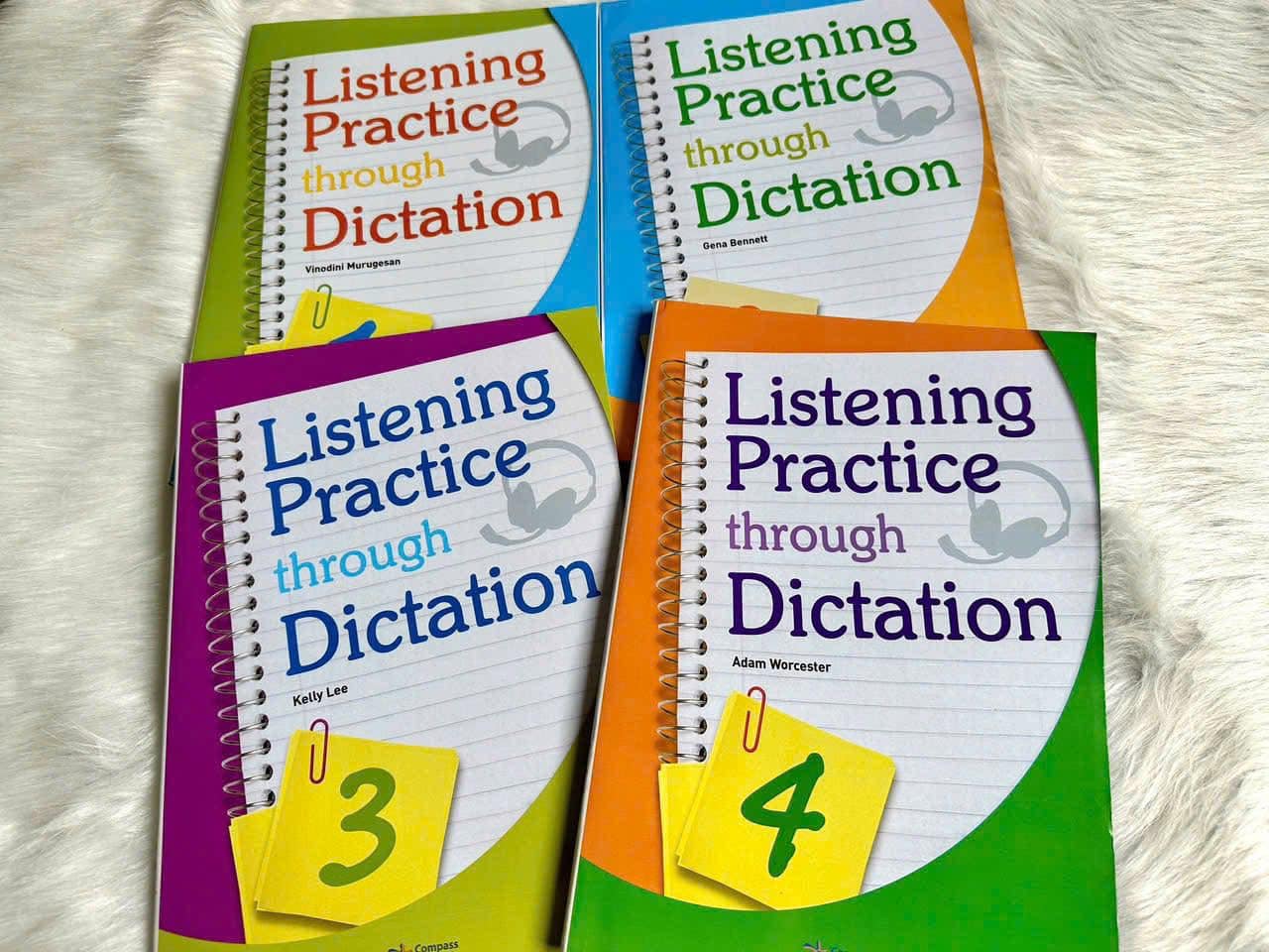 Listening Practice Through Dictation - 1,2,3,4 trọn bộ 4 cuốn - Luyện nghe chép chính tả