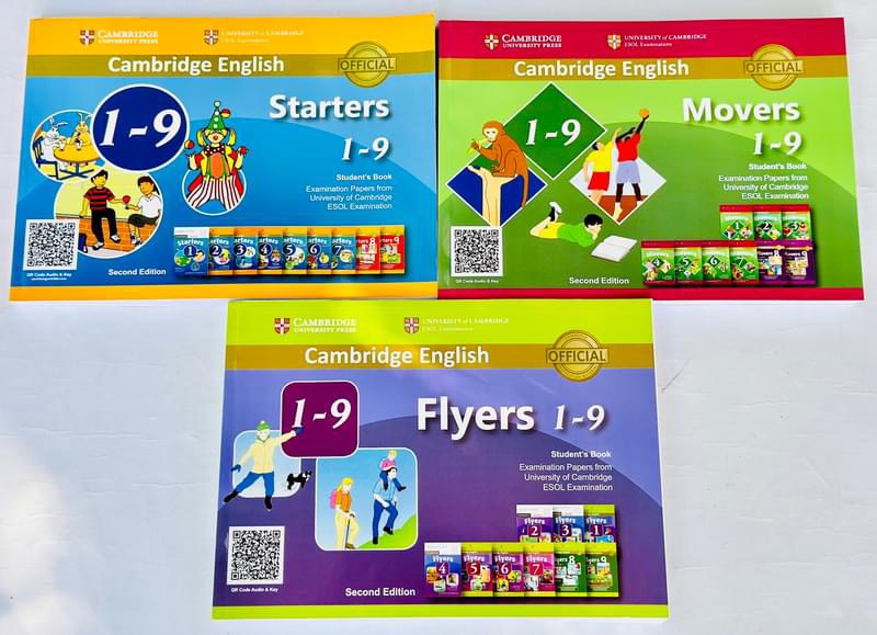 Starter - Mover - Flyer - Gộp 9 - Tặng file nghe + Đáp án