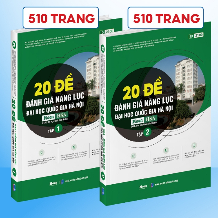 20 đề Luyện thi Đánh giá năng lực theo cấu trúc đề của Đại học Quốc gia Hà Nội - Tập 1