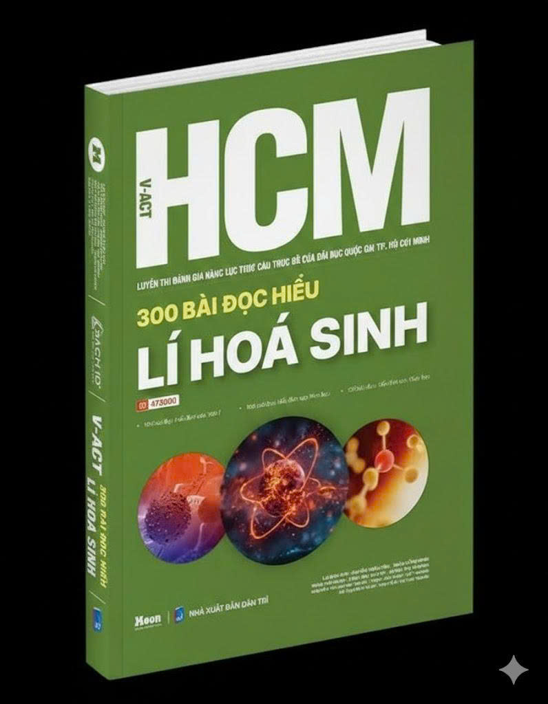 300 bài đọc hiểu Lí Hóa Sinh - Luyện thi Đánh giá năng lực Đại học Quốc gia TP. Hồ Chí Minh